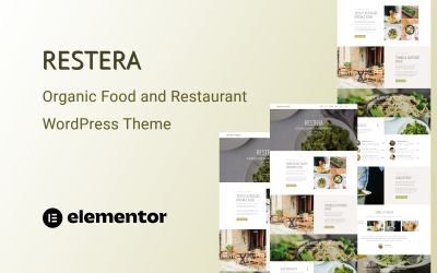 Restera - Tema WordPress de Uma Página para Alimentos e Restaurantes Orgânicos