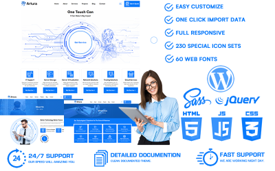 艺术ura - It Solutions &amp;amp; Business Service Creative WordPress Theme