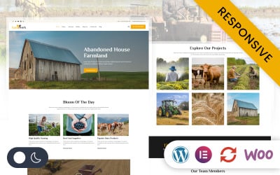 Farmwork - Agriculture and Organic Farming Elementor WordPress Responsive Theme