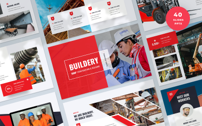 Construction and Building 演示文稿 Template