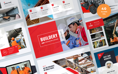 Строительство и строительство Google Slides Template
