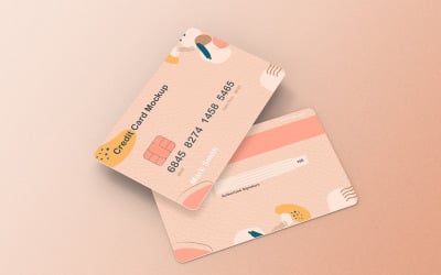 Credit Card Mockup PSD Template Vol 18