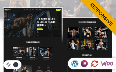 GYMBody - Tema WordPress reattivo per palestra e fitness Elementor