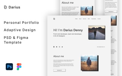 Darius - Personal Portfolio PSD Template