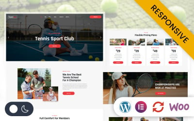 Tennisco - Thème WordPress réactif Elementor pour club de tennis et de sport