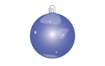 圣诞球径向紫色插图矢量