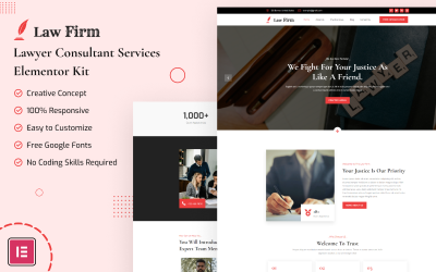 LawFirm - Юридический консультант Elementor Kit