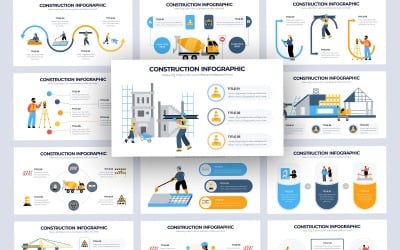 Construction Vector Infographic PowerPoint Template