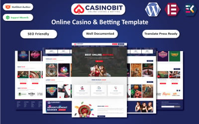 Casino Bit - тема WordPress для онлайн-казино та ставок