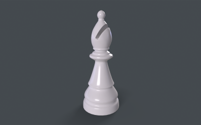 国际象棋进站低聚3D模型