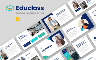 Educlass – Vzdělávání a online kurz Šablona prezentace Google