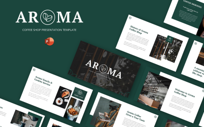 Aroma - Coffee Shop &amp;amp; Café Powerpoint-Vorlage