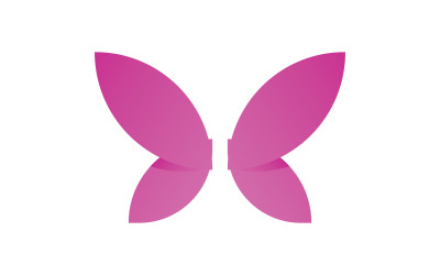 Векторный шаблон логотипа Beauty Butterfly V6