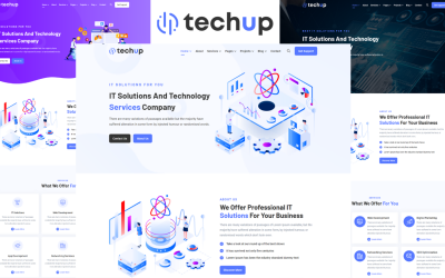 Techup - IT 解决方案和技术 HTML5 模板