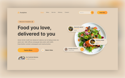 FoodyDots - Restaurant PSD Template