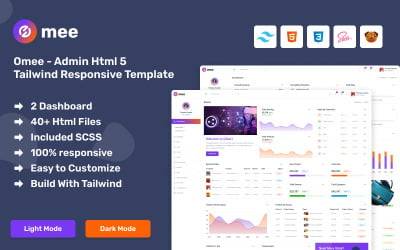 Omee - Admin Dashboard Html 5 Tailwind Responsive Template