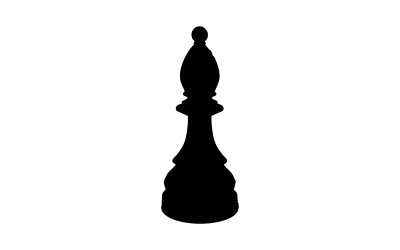 国际象棋主教插图向量
