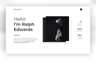 Ralph – Személyes portfólió PSD-sablonja