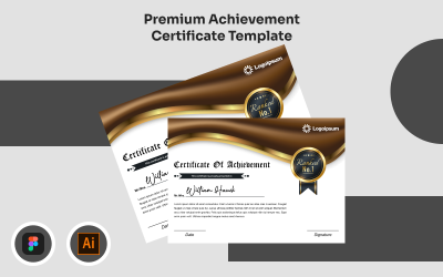 Modelo de Certificado de Conquista Premium