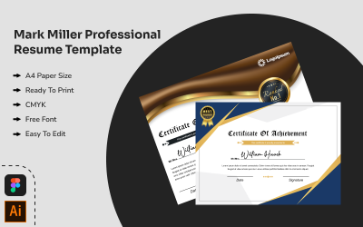 Premium Achievement Certificate Template