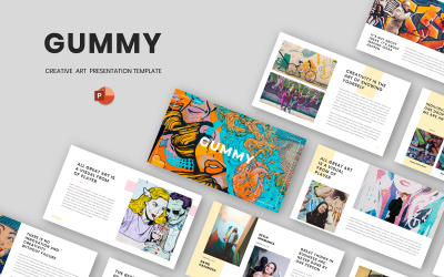 Gummy - Creative Art PowerPoint-Vorlage