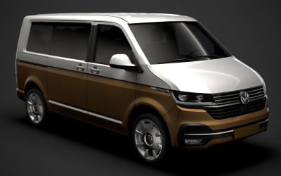 VW Caravelle T6 1 2020 3D model