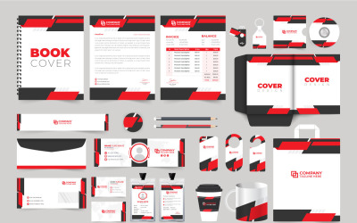 Company promotion template bundle vector