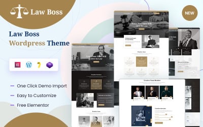 Lawboss - Law, Lawyer &amp;amp; Attorney WordPress Theme