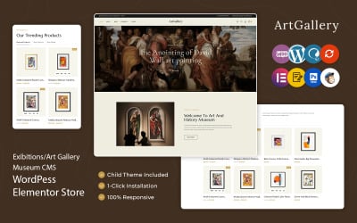 ArtGallery - Museum and Art Gallery WordPress Elementor Theme