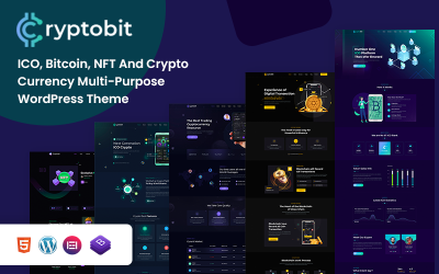 Cryptobit - Financial Technology &amp;amp; Crypto Currency  WordPress Theme