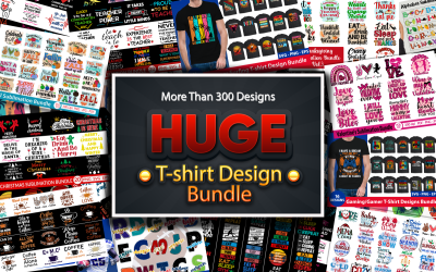 Huge T-shirt Design Bundle