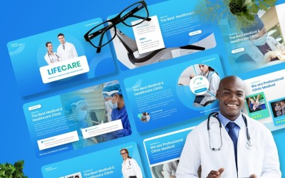 生活护理-医疗 &amp;amp; 医疗保健Powerpoint模板