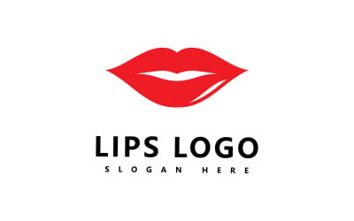 Labios logo belleza, labios sexy vector ilustración V2