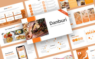 Danburi Einfaches Essen PowerPoint-Vorlage