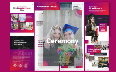 Ceremony Education Hochformat A4 Google Slides-Vorlage