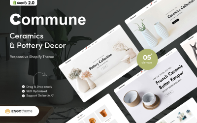 Commune - Ceramics &amp;amp; 陶艺装饰Shopify主题