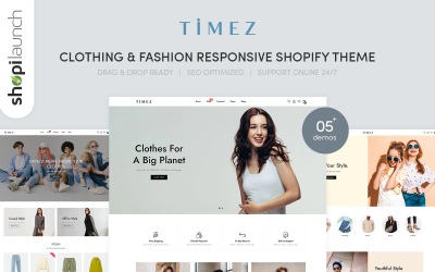 Timez - Tema de Shopify responsivo para ropa y moda