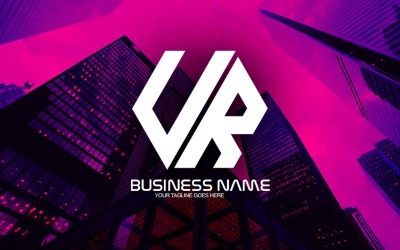 专业多边形UR字母标志设计为您的企业-品牌标识