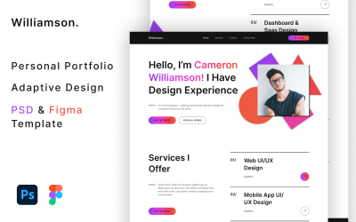 Williamson - PSD个人作品集模板