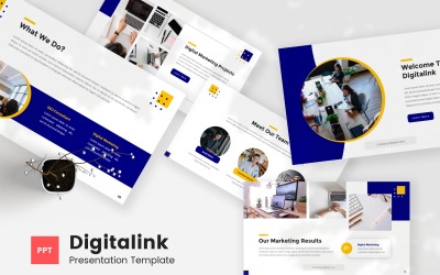 Digitalink — SEO és digitális marketing Powerpoint sablon