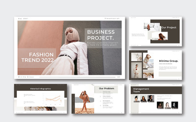 Szablon prezentacji PowerPoint Business Fashion