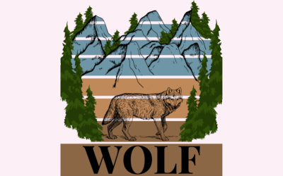 WOLF NATURE  T-SHIRT DESIGN