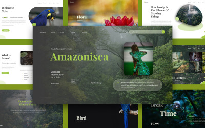 Flora And Fauna Amazonisca Keynote Template