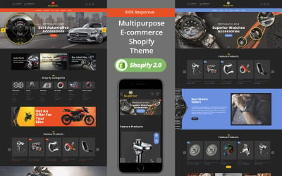 汽车-黑色主题Shopify OS 2.0