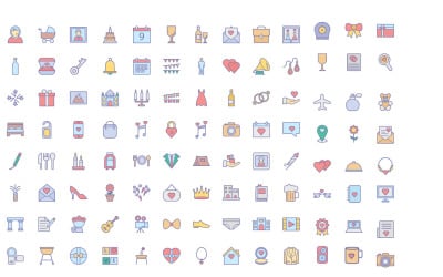 Wedding Vector Icons Pack | AI | EPS | SVG