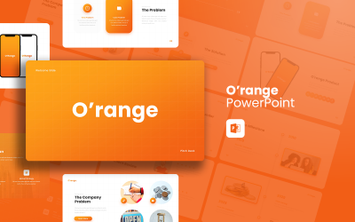 O&amp;#39;range - Creative Pitch Deck PowerPoint-sjabloon