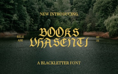 书籍Vhasenti -黑字字体