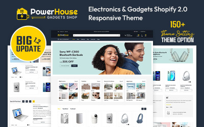 Powerhouse - Tema adaptable de Shopify 2.0 para electrónica y gadgets