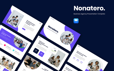 Nonatero - Keynote-Vorlage für Geschäftsagenturen