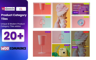 WooCommerce Product Category Tiles WordPress Plugin per Elementor
